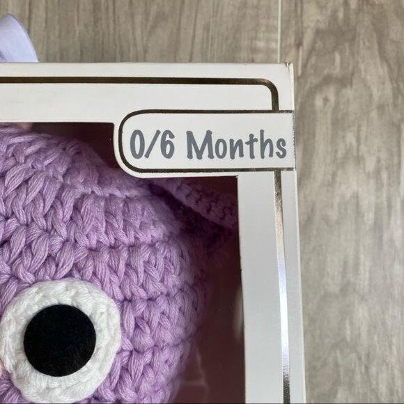 Quiltex Owl Hat Bootie Set Infant Knit - Picture 2 of 8